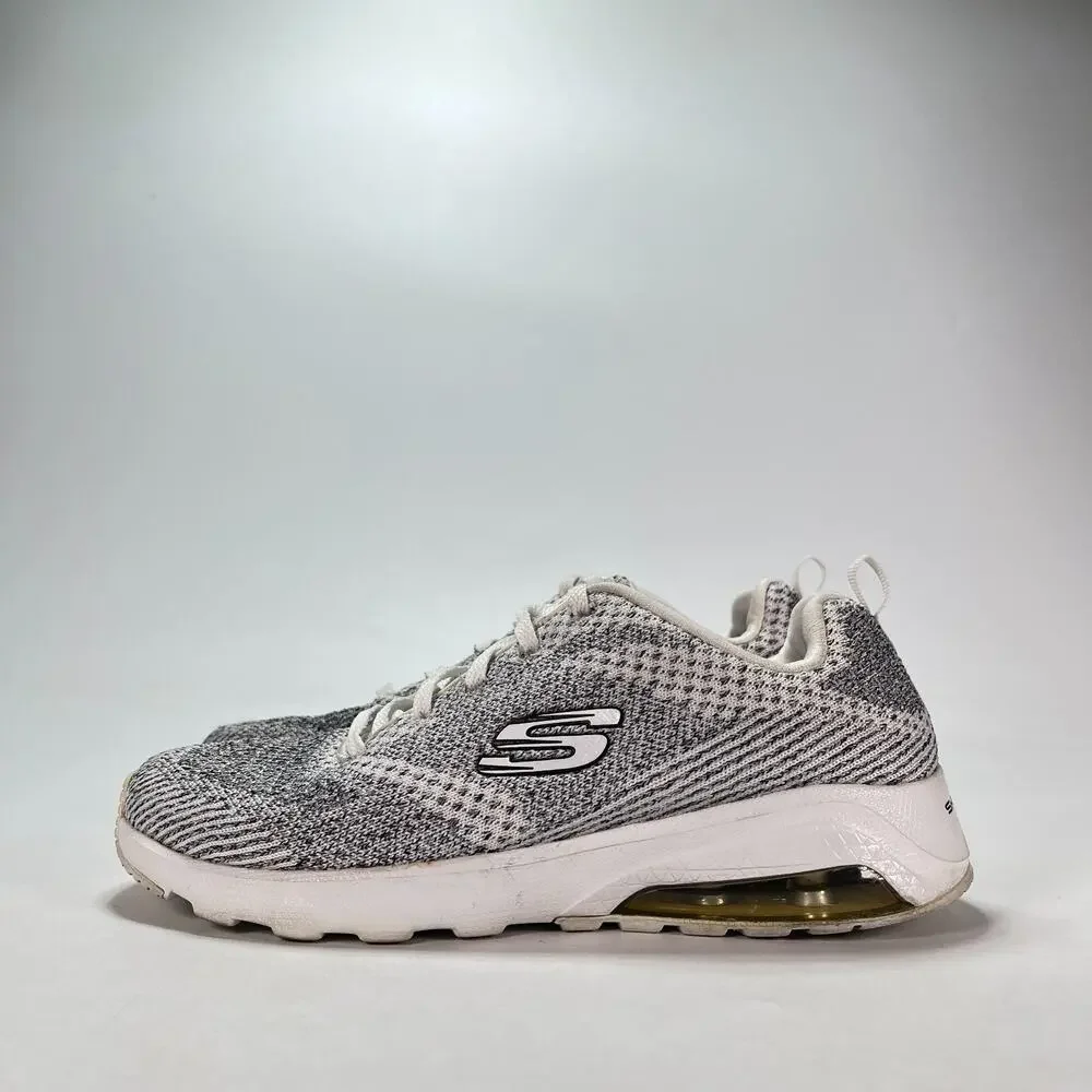 Skechers Skech-Air Extreme Not Alone White Black Sneakers 12921 Women's Size 7